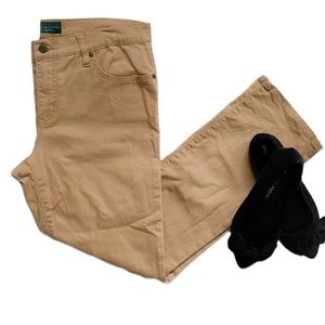 Ralph Lauren petite modern straight khaki denim jeans